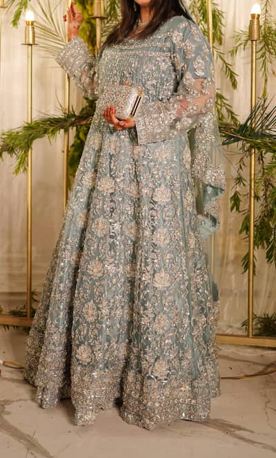 Bridal (Walima) Maxi Dress Medium Size.