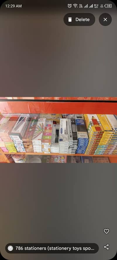 3 shop counters & 1 sports rack