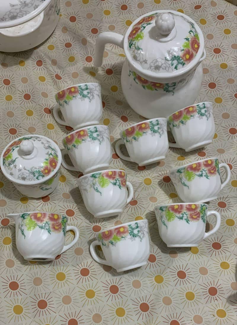 marble dinner set 4
