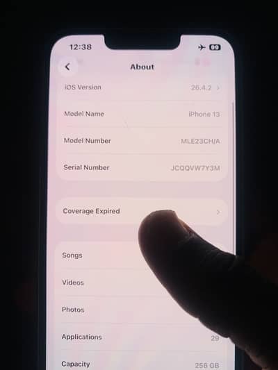 Iphone 13 non PTA Memory 256 Battery 85 condition 10/8 and Color pink