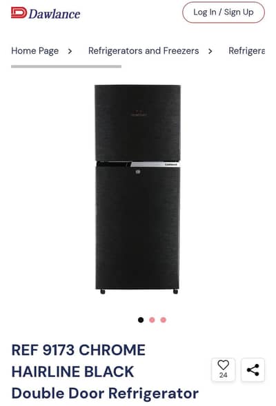 BOX pack Dawlance Refrigerator