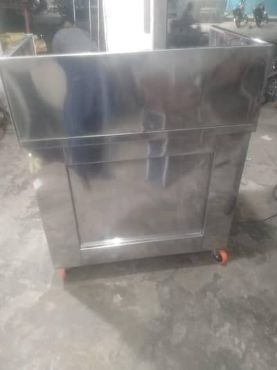 STEEL COUNTER FOR SALE  stall urgent sale used