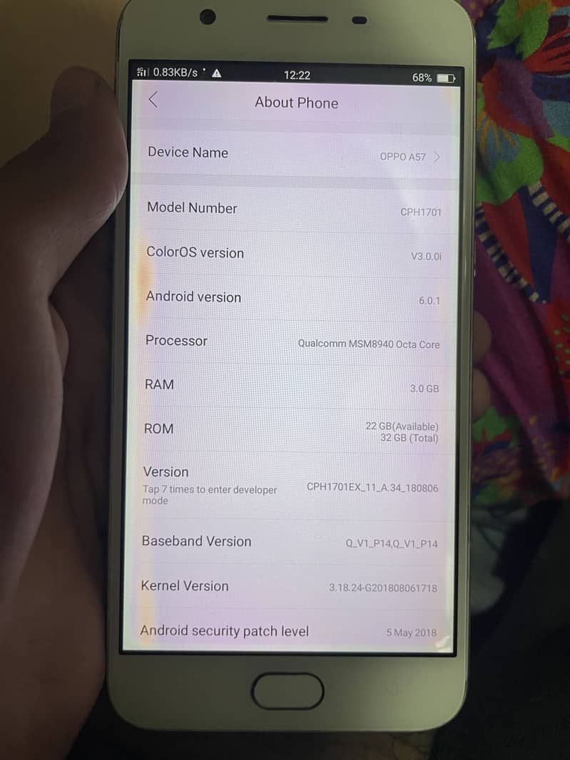 Oppo A57 7