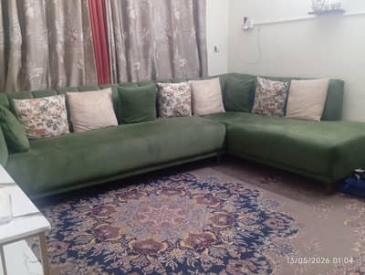 L shaped sofa