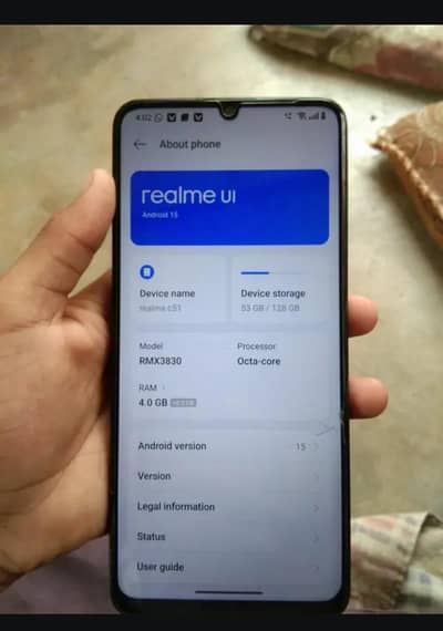 Realme C51 4+8gb128gb official pta Approved exchange possible