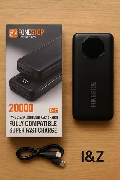 FONE STOP 20000mAh Power Bank Fast Charge 1&Z
