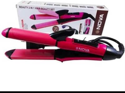 2 in 1 satraightner & curler