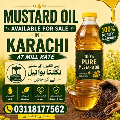 Mustard oil for cooking