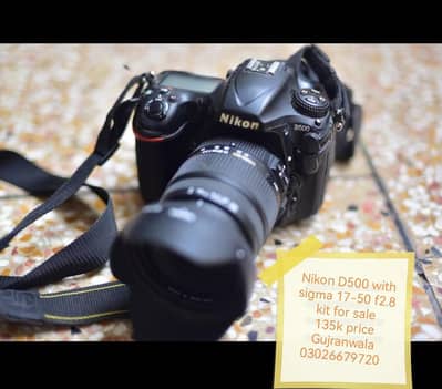 nikon D500 with sigma 17-50 f2.8 kit for sale