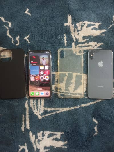 iphone X convert into 12 pro  with box ,geniun body of X argent sale