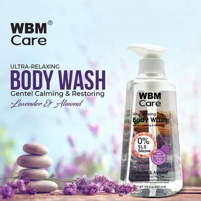 WBM BODY WASH LAVENDER AND ALMOND