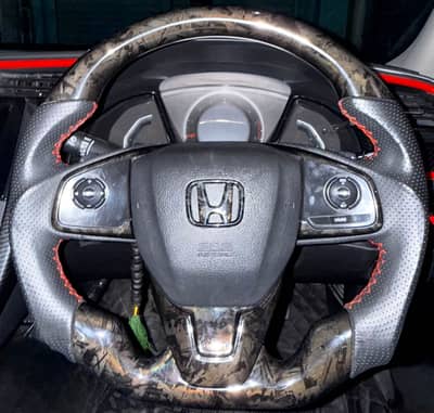 CARBON FORDGE STEERING WHEEL HONDA CIVIC X
