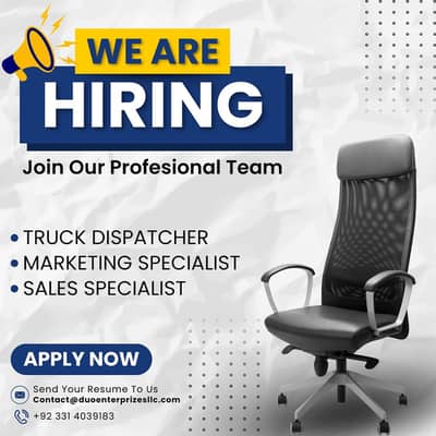 Truck Dispatcher & Call Center Agent Required