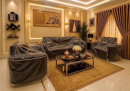 Luxury 5 Seater Sofa Set Dark Brown - Price Final