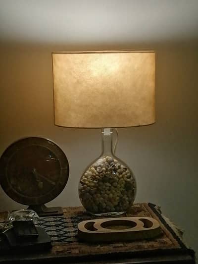 Made in USA  preimium high end glass table lamp mini sea shells