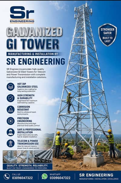 Premium Galvanized GI Towers for Every Industry