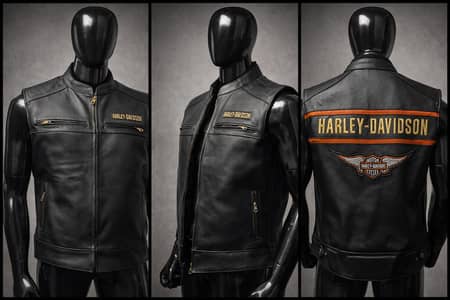 Harley Motorbike Leather Jackets Motorcycle Vests