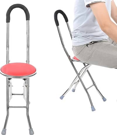 Portable Folding Walking Stick Chair