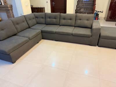 7 seater L-shape sofa