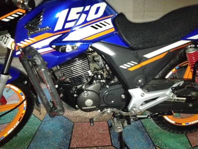 honda cb 150 blue special edition