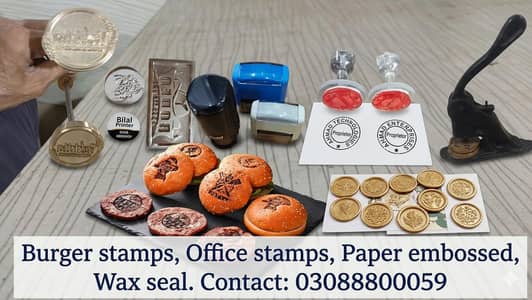Stamps| Burger Bun stamp | Office Stamps