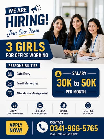 Need Girls For office Work