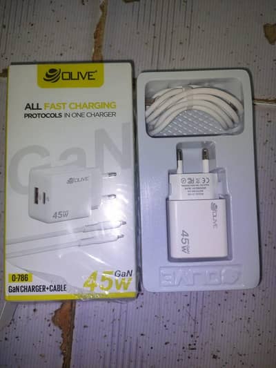 olive genuine 45 watt universal charger with 100 days money back warr