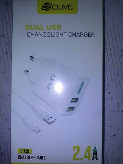 olive fast charger with Android cable