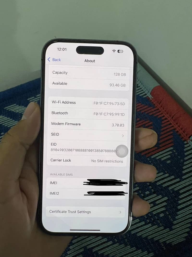 Iphone 14 pro 2 E sim 4