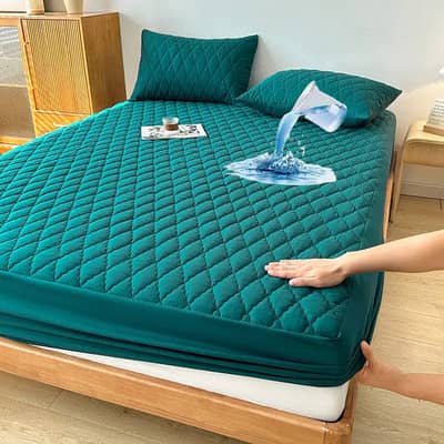 Quilted Waterproof Mattress Cover Fir Double Bed