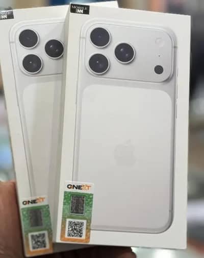 17 Pro max 256gb Silver color Box Pack