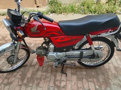 Honda CD 70 | Model 2023 | 21820 KM | Red Honda CD 70 | Bike LAHORE