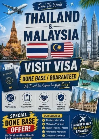 Malaysia Thailand visit Visa's available