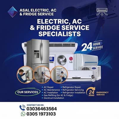 Home Appliances Repairing , Fridge , washing machine , AC Services