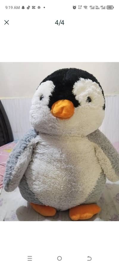 Big size penguin stuffed toy -New condition
