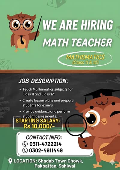 Male Math Teacher