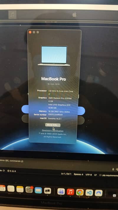 Macbook Pro 2019 16inch 16/512