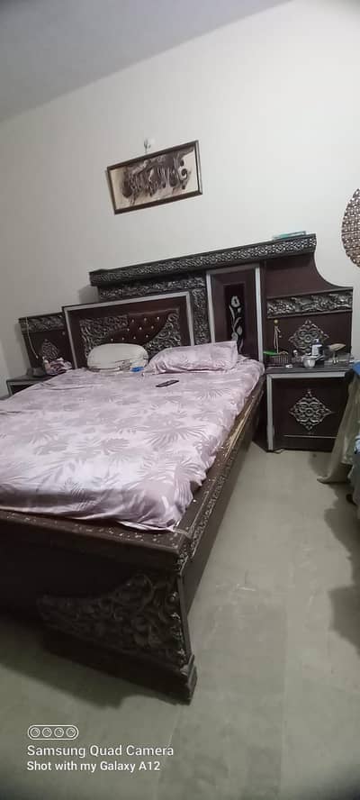 bedset and wardrobe wooden