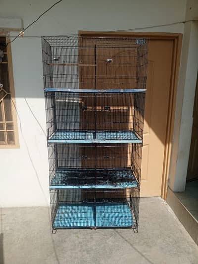 8 portion folding cage