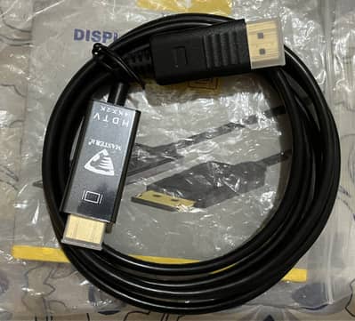 Premium Chip Based DP to HDMI 4K Cable - New