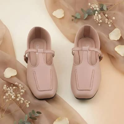 Women,s Pink Rexine Loafers Formal Casual Shoes