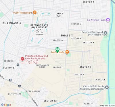 1 Kanal Plot Near Main road Block Z in DHA lahore Phase 7