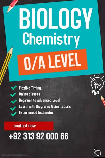Biology /Chemistry Tutor O/A level