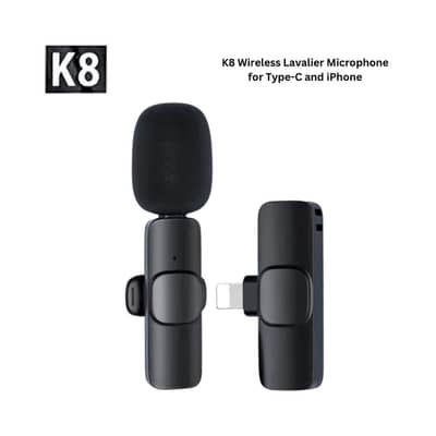 WIRELESS MIC K11 Dual Microphone Mic Plug & Play USB Type C Iphone