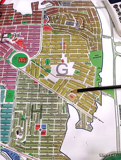 1 Kanal Double Gate Plot for Sale Sector G, DHA Phase 2, Islamabad