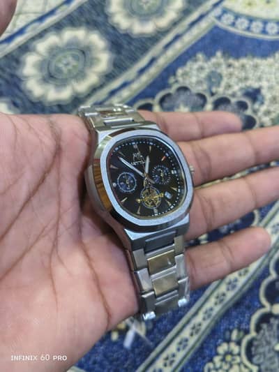 matturi luxury seagull Chrono graph multi function moon phase watch