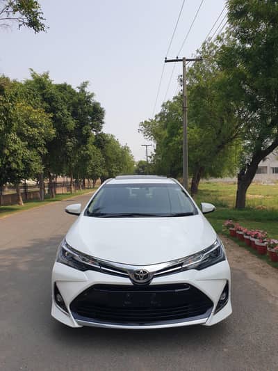 Toyota Corolla Altis Grande X CVT-i 1.8 Beige Interior 2022 model.
