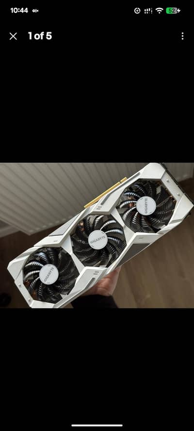 NVIDIA RTX 2070 Gigabyte White OC Ultra, 10 by 10 Condition