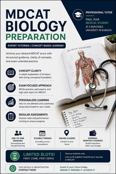 MDCAT Biology Crash Course