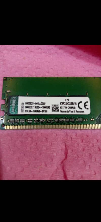 Kingston 8 GB 3200mhz DDR 4 ram
